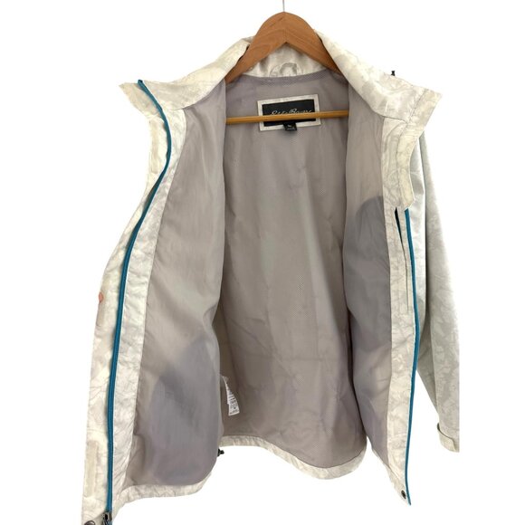 Eddie Bauer Women's Rainfoil Packable Jacket Hooded Pockets Size M Weatheredge - Picture 5 of 14